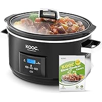 [NEW LAUNCH] KOOC 8.5-Quart Programmable Slow Cooker, Larger than 8 Quart, More Practical than 10 Quart, with Digital Countdo