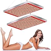 Red Light Therapy for Body and Face, Infrared Red Light Therapy Device with Stand, 660nm and 850nm LED RedLight Panel for Full Body Skin Rejuvenation at Home (2 Pack)