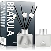 Brakula 2 Pack Reed Diffuser Set, Fresh Linen Scented, Home Fragrance with 14 Sticks Bathroom Decor, Reed diffusers for Home 6.76 fl oz (Fresh Linen)