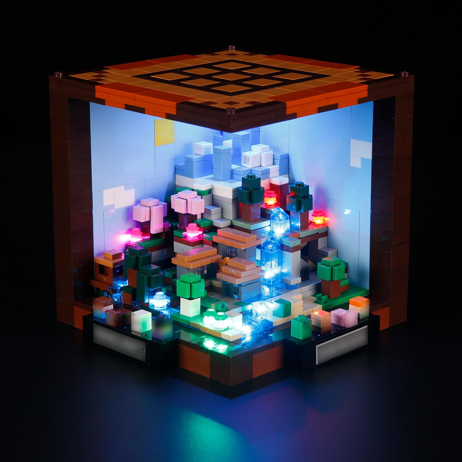 MENZAVA LED Light Set Compatible with LEGO 21265 The Crafting Table MINECRAFT Building Blocks Model - Model Set NOT Included