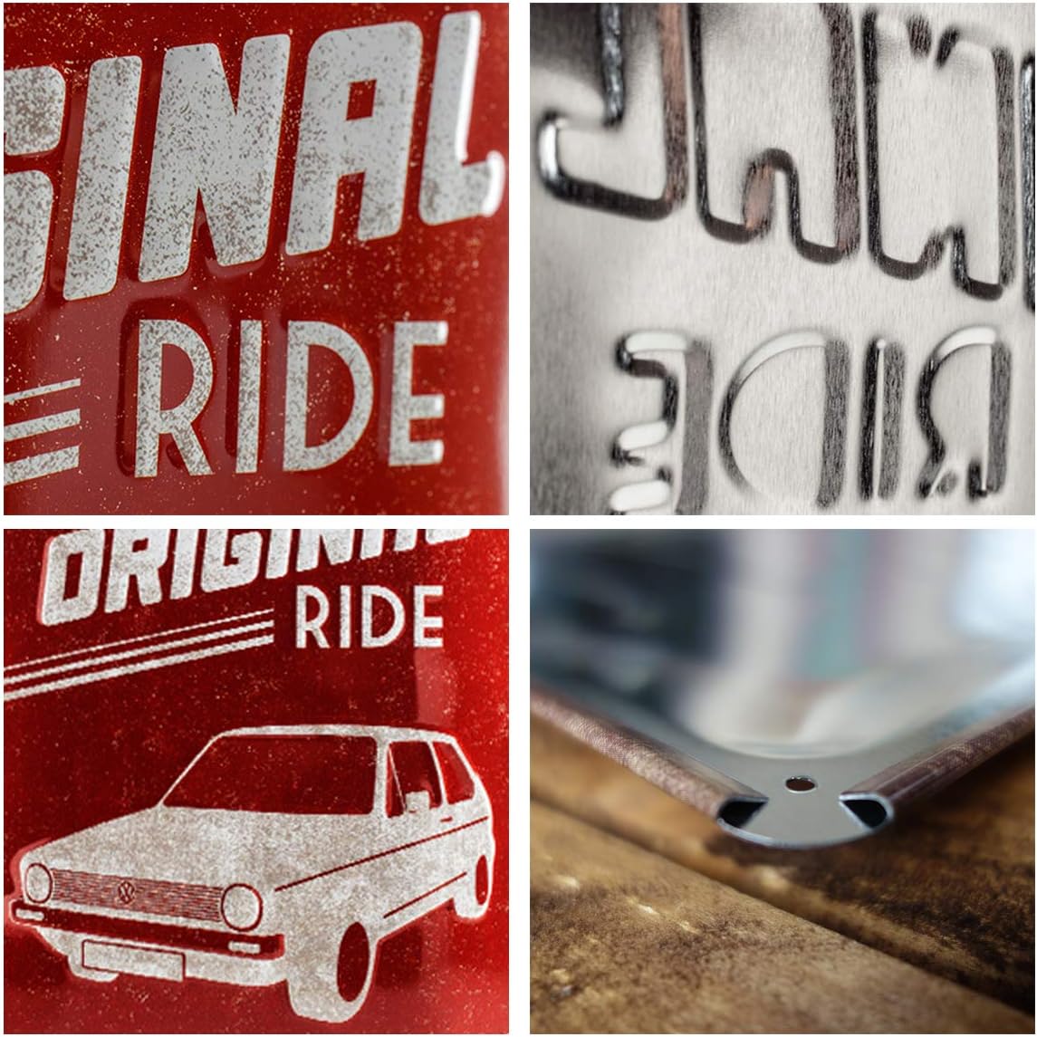 Nostalgic-Art Retro Tin Sign, Volkswagen, VW Golf, The Original Ride, Bus gift idea, Metal Plaque - Image 4