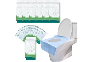Ann Katy Toilet Seat Covers Disposable 60 Count 15.7 * 23.6inch,XL Disposable Toilet Seat Cover for Adults Kids Potty Training,Essential Travel Accessories/Camping/Airplane/Shopping Mall/Road Trips