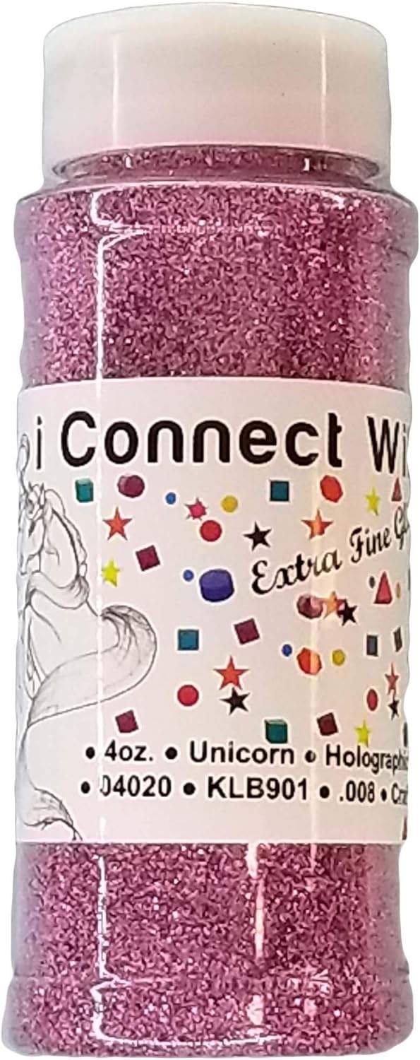 ICW Glitter Unicorn Extra Fine Holographic Purple Glitter Nails, Makeup, Tumblers or Crafts