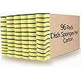 Kitchen Cleaning Sponges,96 Pack Eco Non-Scratch for Dish,Scrub Sponges