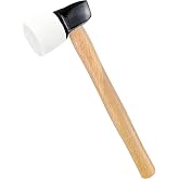 C&amp;T White Rubber Flooring Mallet with 1 Replaceable Head | Non-Marring Head, Wood Handle