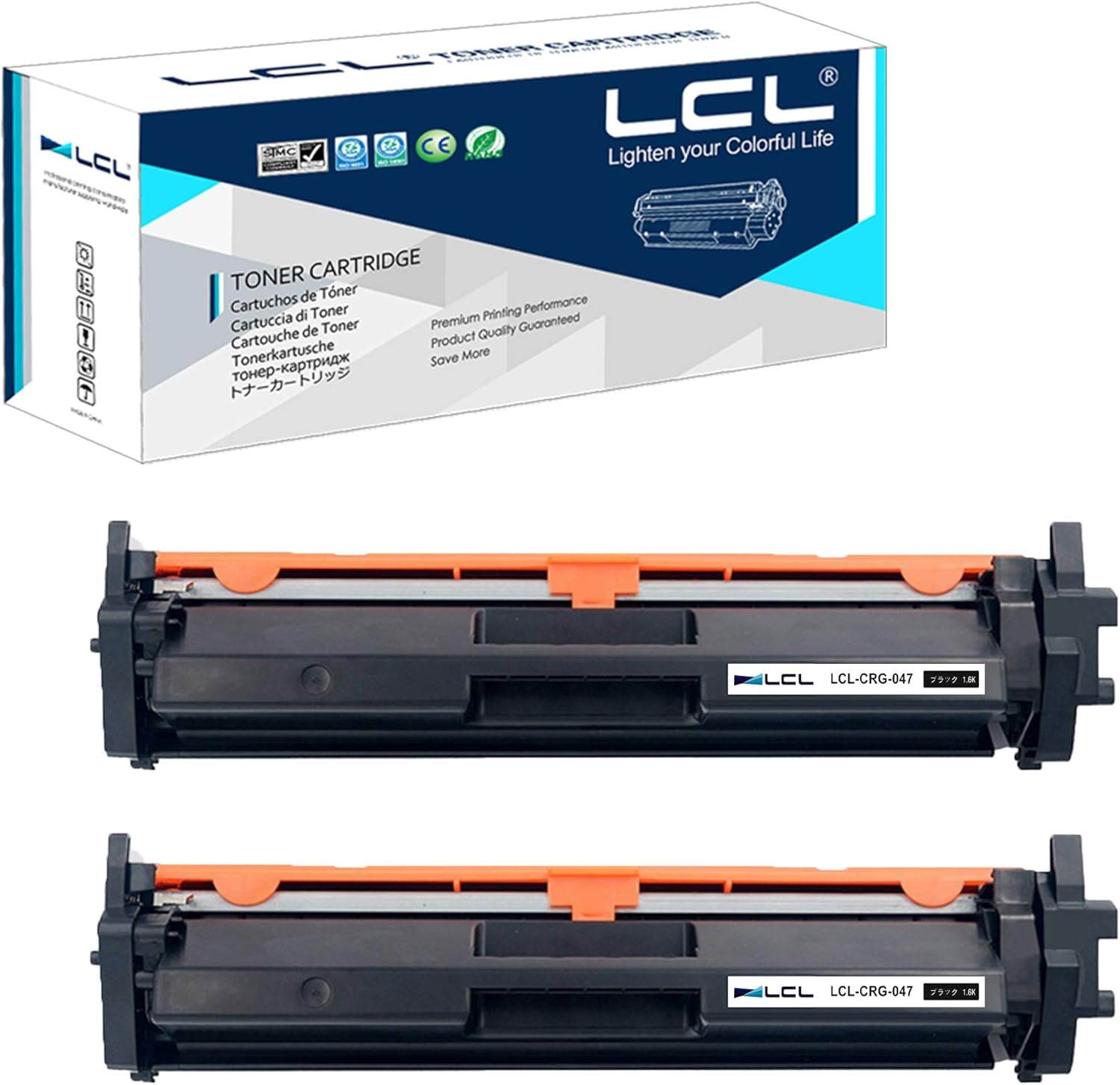 LCL Toner Cartridge 047 CRG047 CRG-047 2164C001 Compatible for Canon imageCLASS LBP113w LBP112 MF112 MF113w Canon i-SENSYS LBP113w LBP112 MF112 MF113w (2Pack Black)