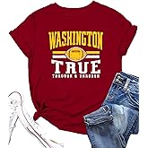 Football Shirts for Women Game Day Shirt Football Season Tshirt Team Fan Tees Graphic Raglan Short Sleeve Tops