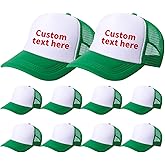 TZYZZQH 10 Pack of Blank Trucker Hat Bulk Men and Women Hats Bulk DIY Graffiti Mesh Hat Hot Stamping Hats
