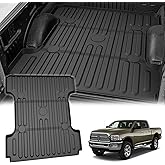 Ram 6.4 FT Truck Bed Mat Fit for 2002-2018 Ram 1500 & 2002-2026 Ram 2500/3500 & 2019-2024 1500 Classic (6.4FT/76.3 inches) NOT for Optional Rambox | All Weather 6.4 FT Short Bed Mat for Dodge Ram