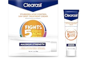 Clearasil Stubborn Acne Control 5in1 Spot Treatment Cream, 1 oz