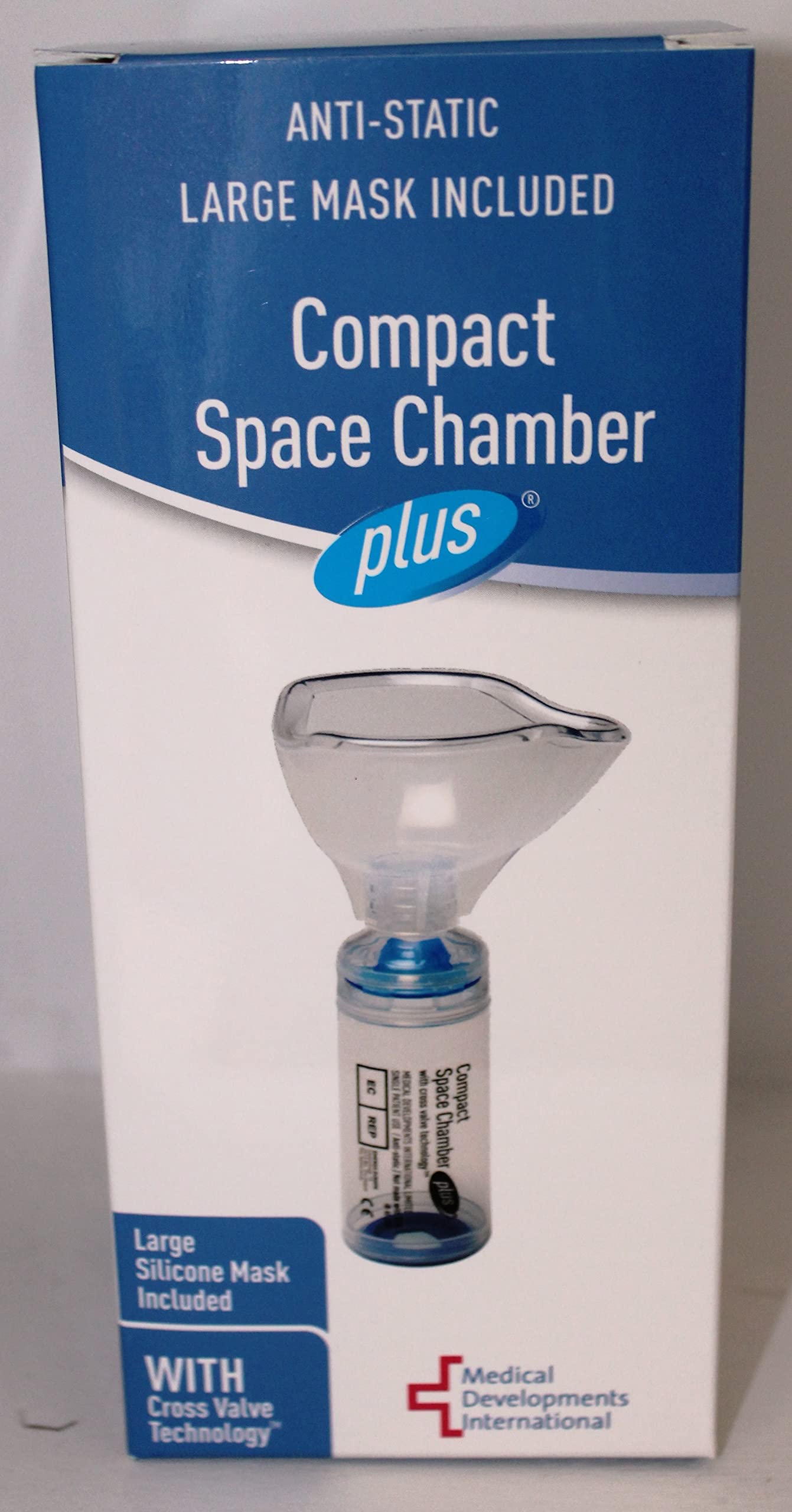 Compact Space Chamber plus,inhaler spacer device+Large adult mask