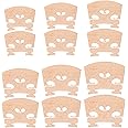 Jiayouy 12 pcs Fitted Violin Maple Bridge for 4/4 3/4 1/2 1/4 1/8 1/16 Violin Replacements Parts