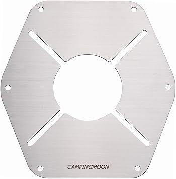 Amazon キャンピングムーン Camping Moon ステンレス製 遮熱板 St 310 シングルバーナー用 St 1617 Camping Moon シングルバーナー