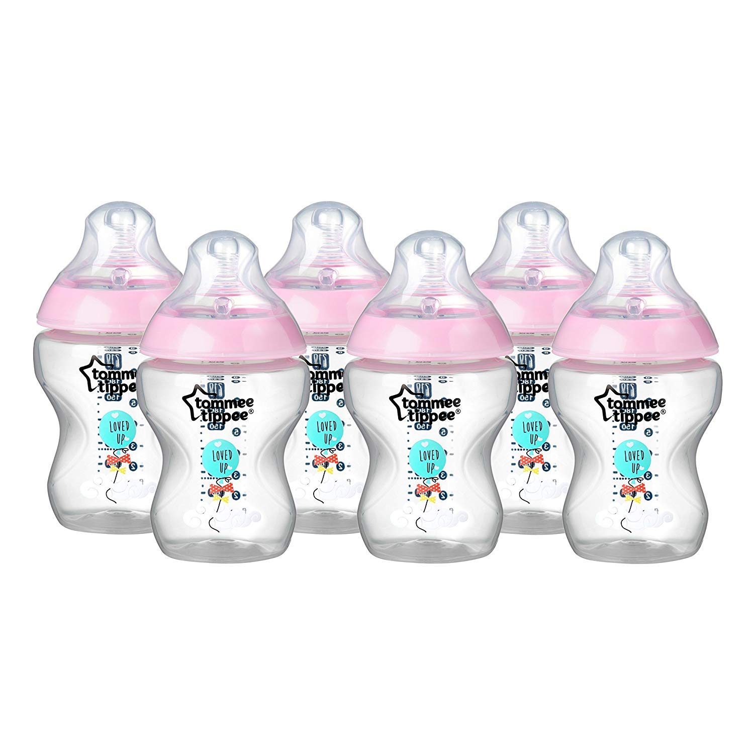 tommee tippee 6 decorated bottles