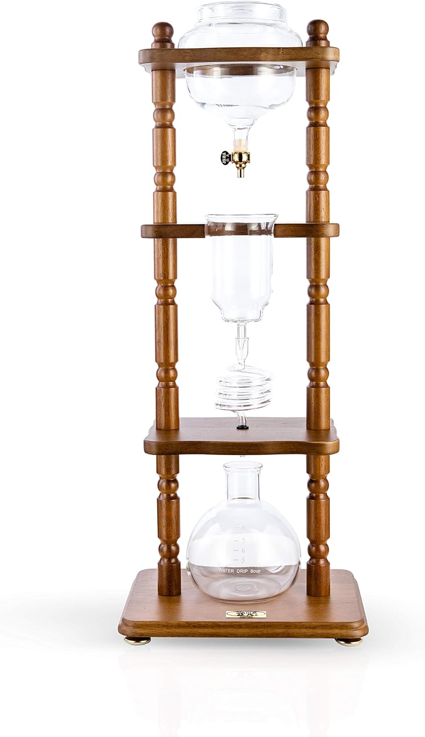 Brown Frame Cold Brew Drip Coffee Maker 