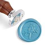 Mceal Wax Seal Stamp,Silver Brass Head with