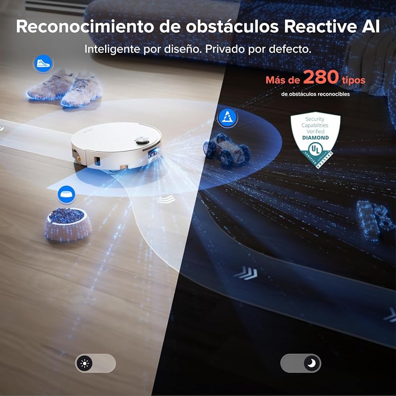 Qrevo Edge 2 Flow Set Robot Aspirador Succión Extrema de 35000 Pa, Blanco — foto 5 de 8