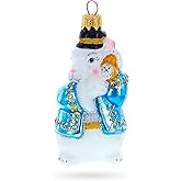 The White Rabbit Holding Watch Glass Christmas Ornament