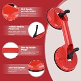 ICEBLUEOR 2 Pack Glass Suction Cups 11.5 cm Dual Vacuum Lifter 100 kg view 3