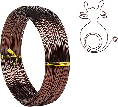 Tenn Well 18 Gauge Aluminum Wire 165 ft 1mm Anodized Bronze Craft Wire