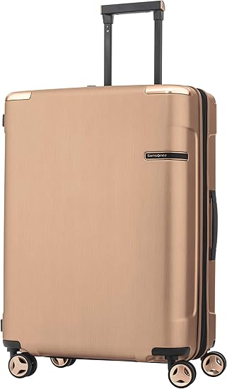 rose gold samsonite luggage