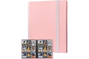 GEAoffice Card Binder, 9 Pockets Trading Card Album Folder, 360 Side Loading Pocket Binder for Sports&Game Cards, MTG, and Other TCG
