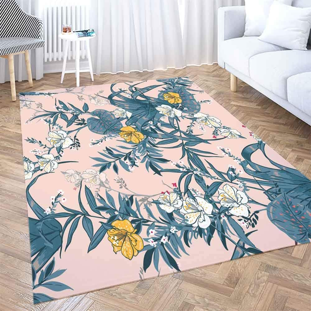 Gesmatic Collect Modern Carpets, Farmhouse Area Rug Beautiful Artistic Bright