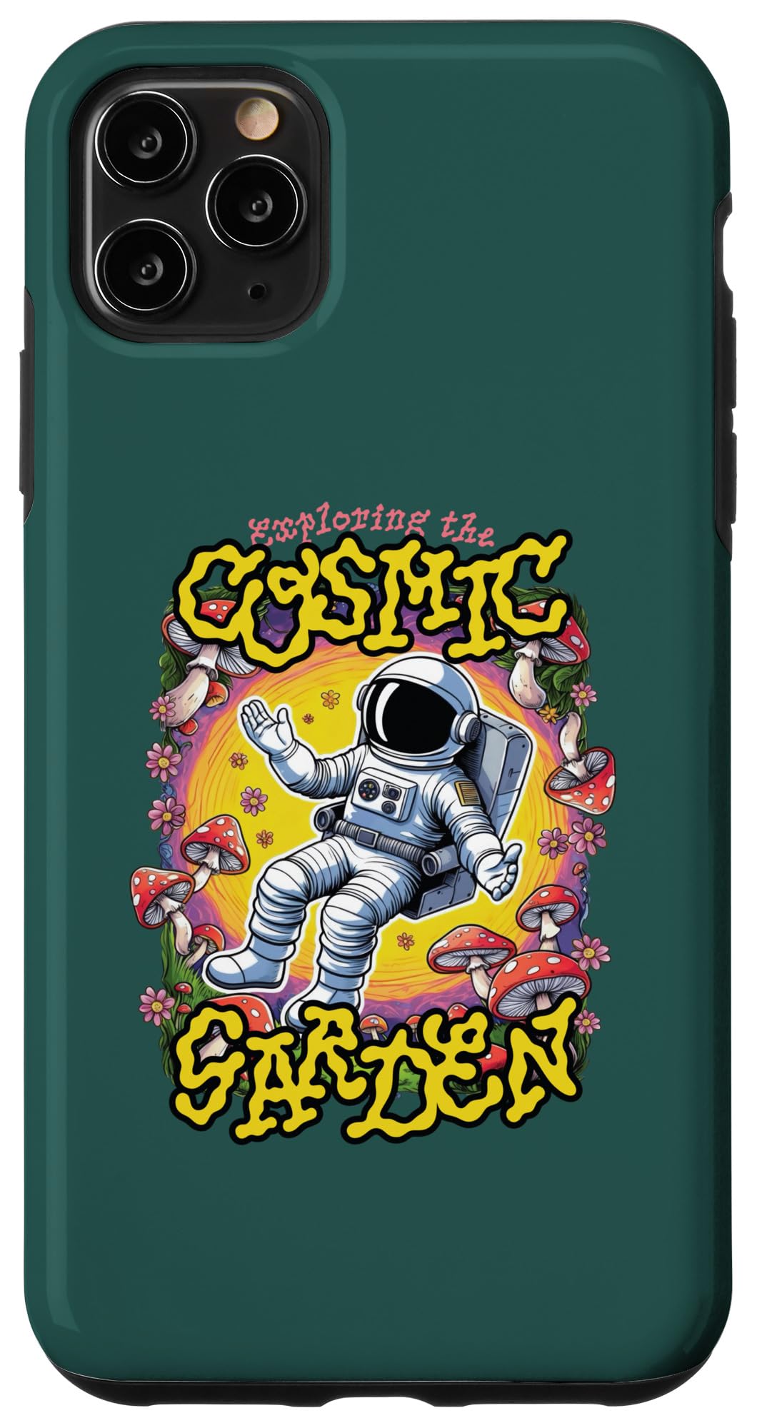 iPhone 11 Pro Max Cosmic Garden Astronaut Outer Space Cool Astro Vintage Case