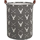 HIYAGON Large Storage Baskets,Waterproof Laundry Baskets,Collapsible Canvas Basket for Storage Bin for Kids Room,Toy Organize