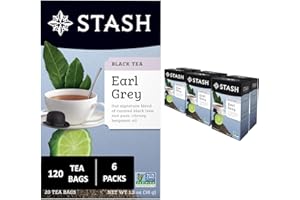 Stash Earl Grey Black Tea Bags (Pack of 6), 20 Count