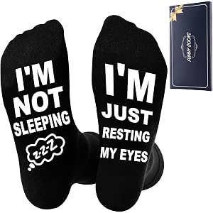 Niorasen Birthday Gifts for Men Husband Gamer Teen Boys, Cotton Funny Socks | Personalized Fathers Day Gift for Dad Husband,