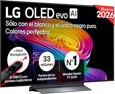 OLED48C64LA - Smart TV OLED EVO AI 48" 4K sem reflexos 98,9%, 2026
