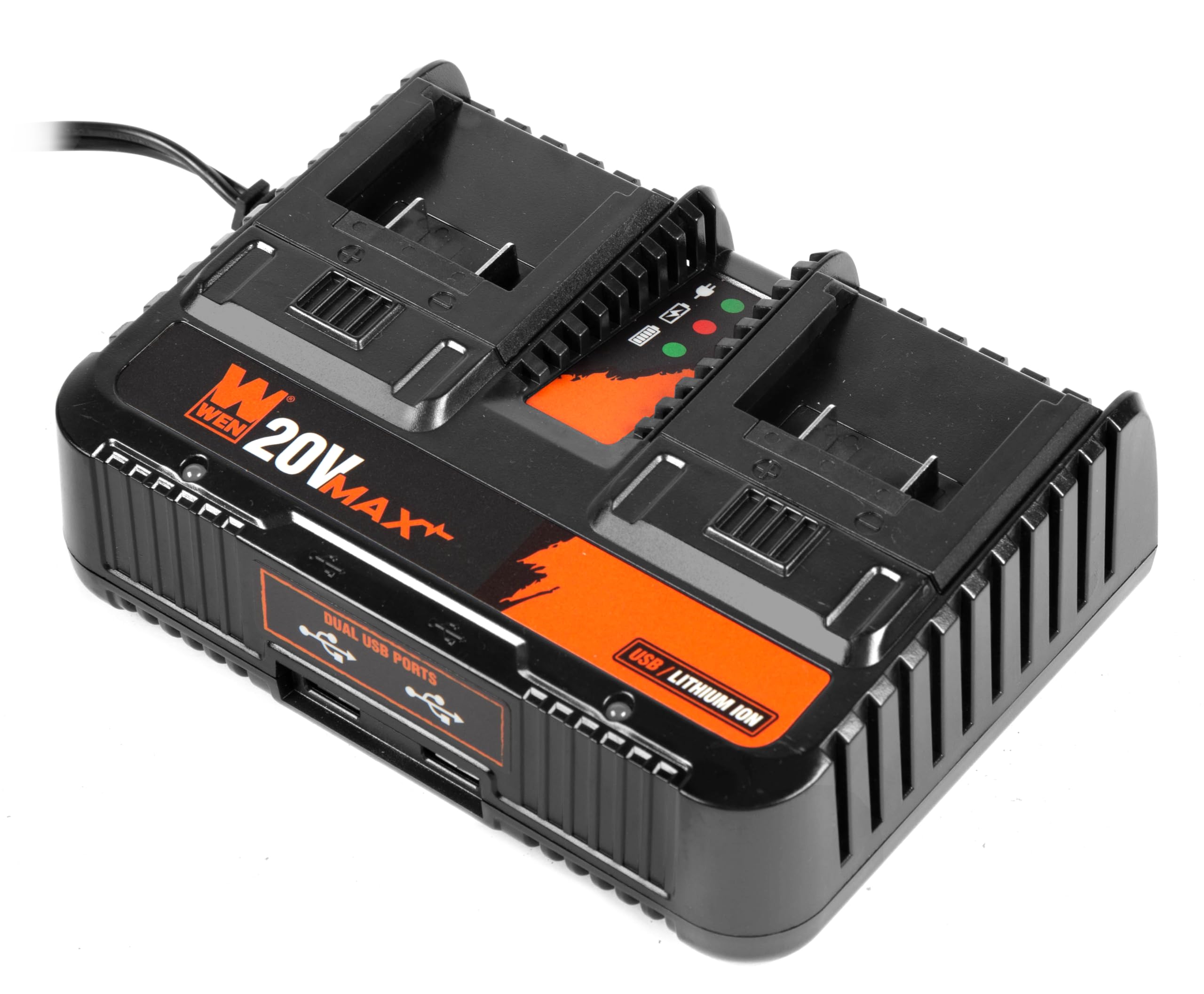 WEN 20V Max 2.3-Amp Dual Port Lithium-Ion Battery