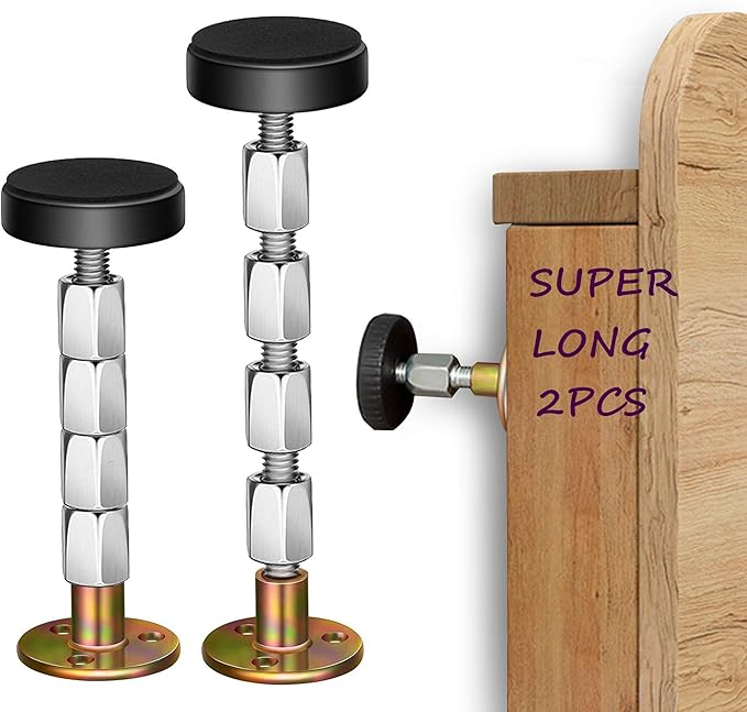 N\A Adjustable Threaded Headboard Stoppers Fixer, Bed Frame AntiShake