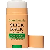 GranNaturals Slick Back Hair Wax Stick for Women - Castor, Jojoba, Coconut, Meadowfoam Oils - Smoothing Stray Flyaways, Taming Frizz, Styling Sleek Bun &amp; Ponytail w/Rosemary Leaf Extract - 2.29 oz