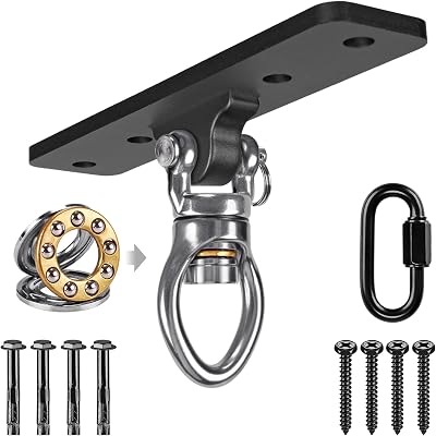 BeneLabel Swing Hanger 4-Hole Ceiling Hook 360 Swivel 900lb Mount Kit