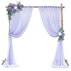 PARTISKY Wedding Arch Draping Fabric,2 Panels 18FT