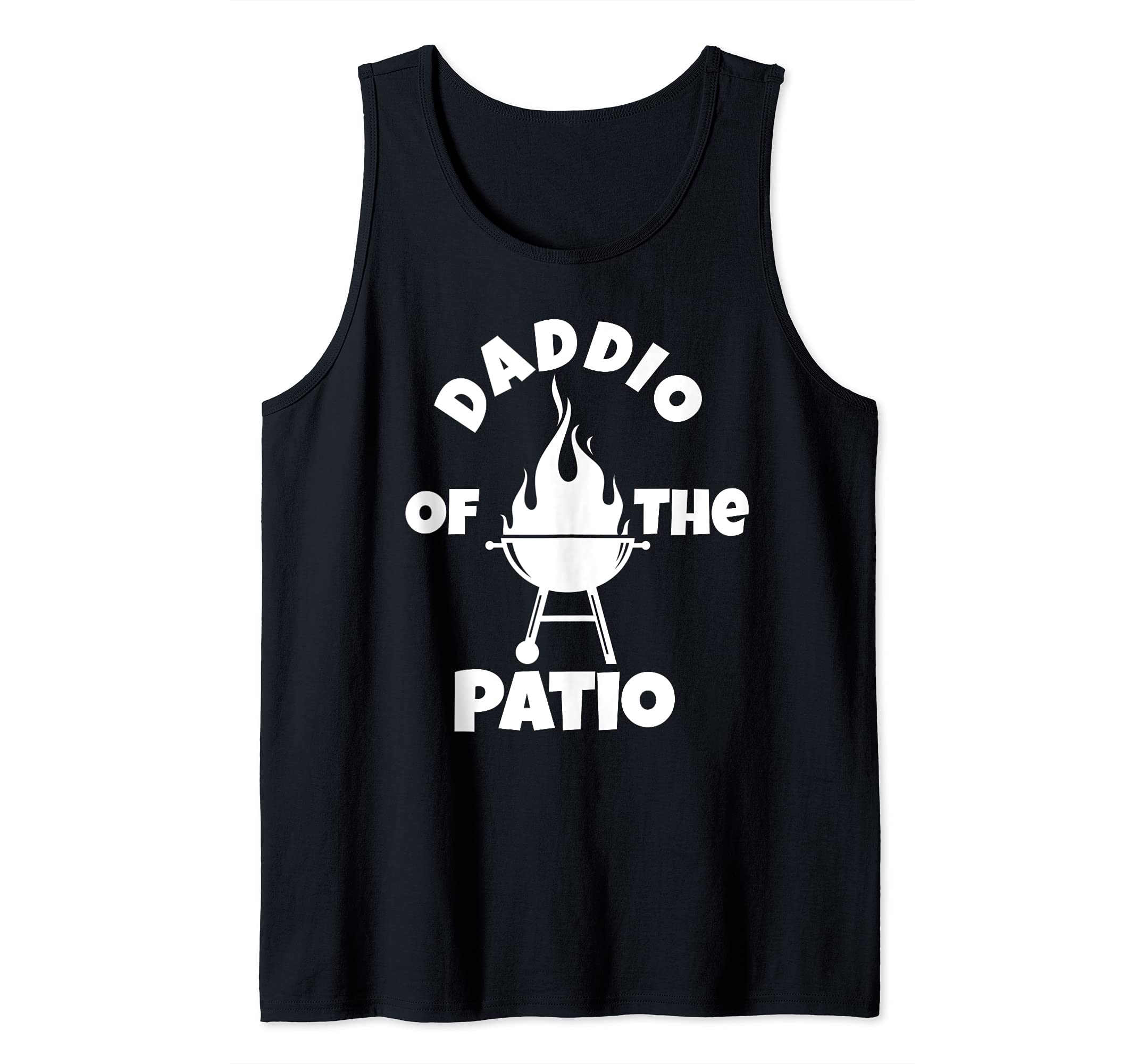 Daddio Of The Patio Flaming Barbecue Grill Design Tank Top