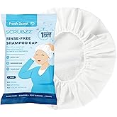 Scrubzz Shampoo Caps No Rinse for Elderly and Bedridden Patients, Rinse Free Shampoo Caps for Post Surgery and Hospital Stays