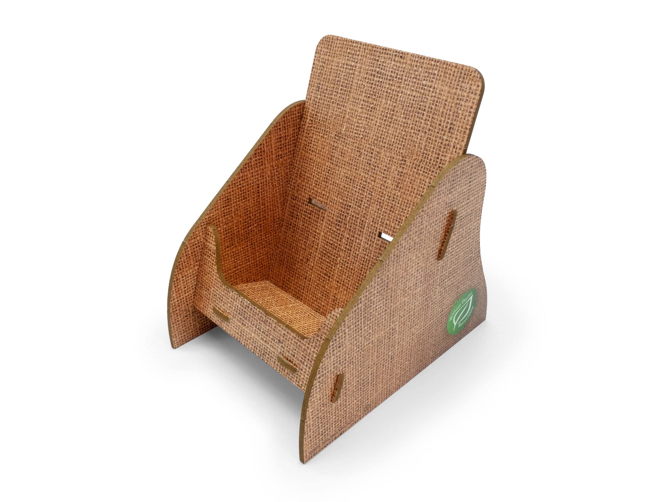 stableco 1 x ecological brochure stand DIN A6 vertical with 1 compartment stable flyer stand in natural design no plastic Just paper Sustainable brochure holder, postcard stand quick to assemble