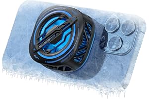 Black Shark Magnetic Cell Phone Cooler, RGB Phone Cooling Fan with Larger Cooling Area for Tablet/IPad (Black)