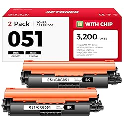 051 Black Toner Cartridge 2-Pack with chip