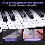 SenZee Piano Keyboard Stickers 88/61/54/49/37 Keys Removable Note Labels view 4