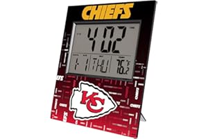 Keyscaper Kansas City Chiefs Quadtile Digital Desk Clock