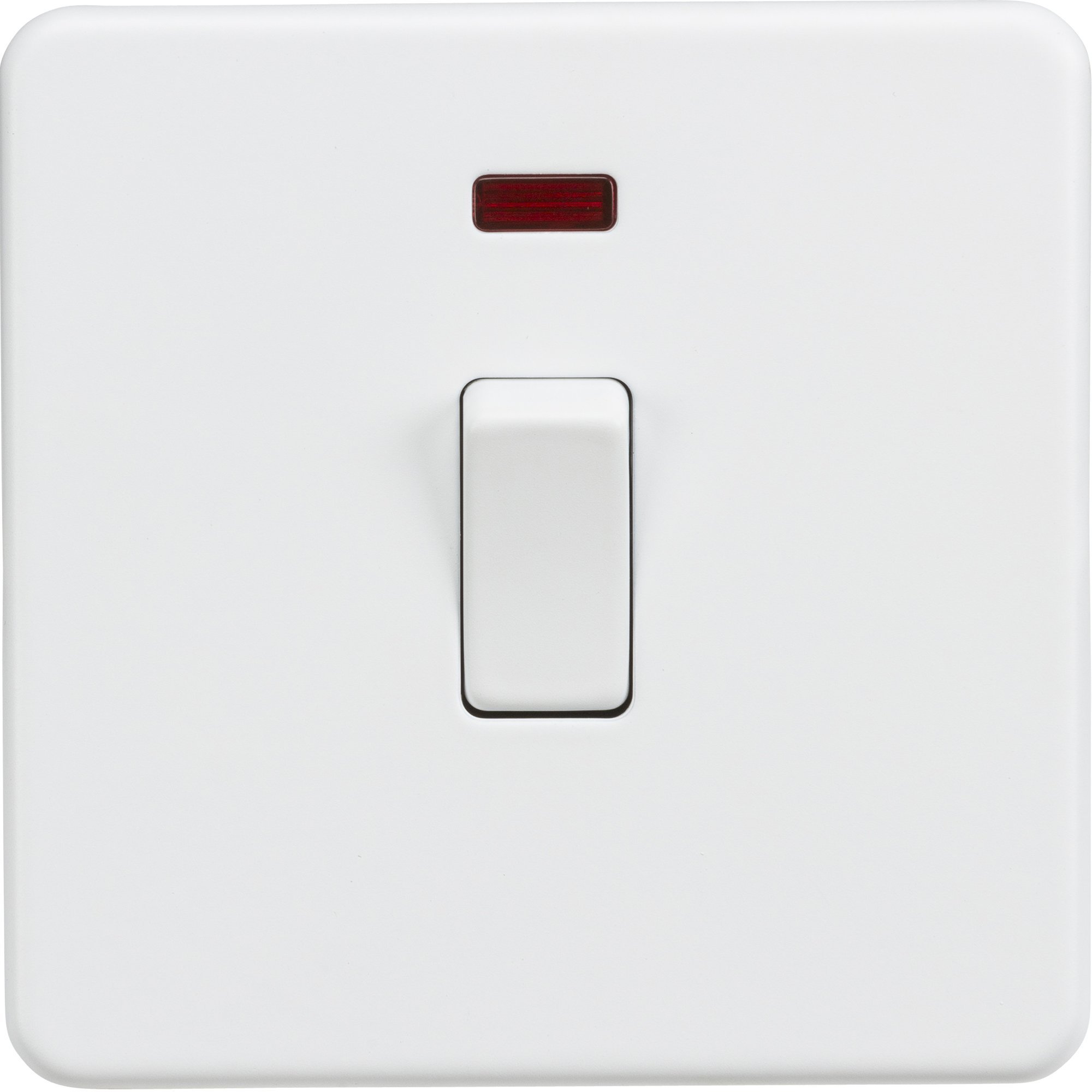 Knightsbridge SF8341NMW Screw Less 20A 1G DP Switch with Neon, White