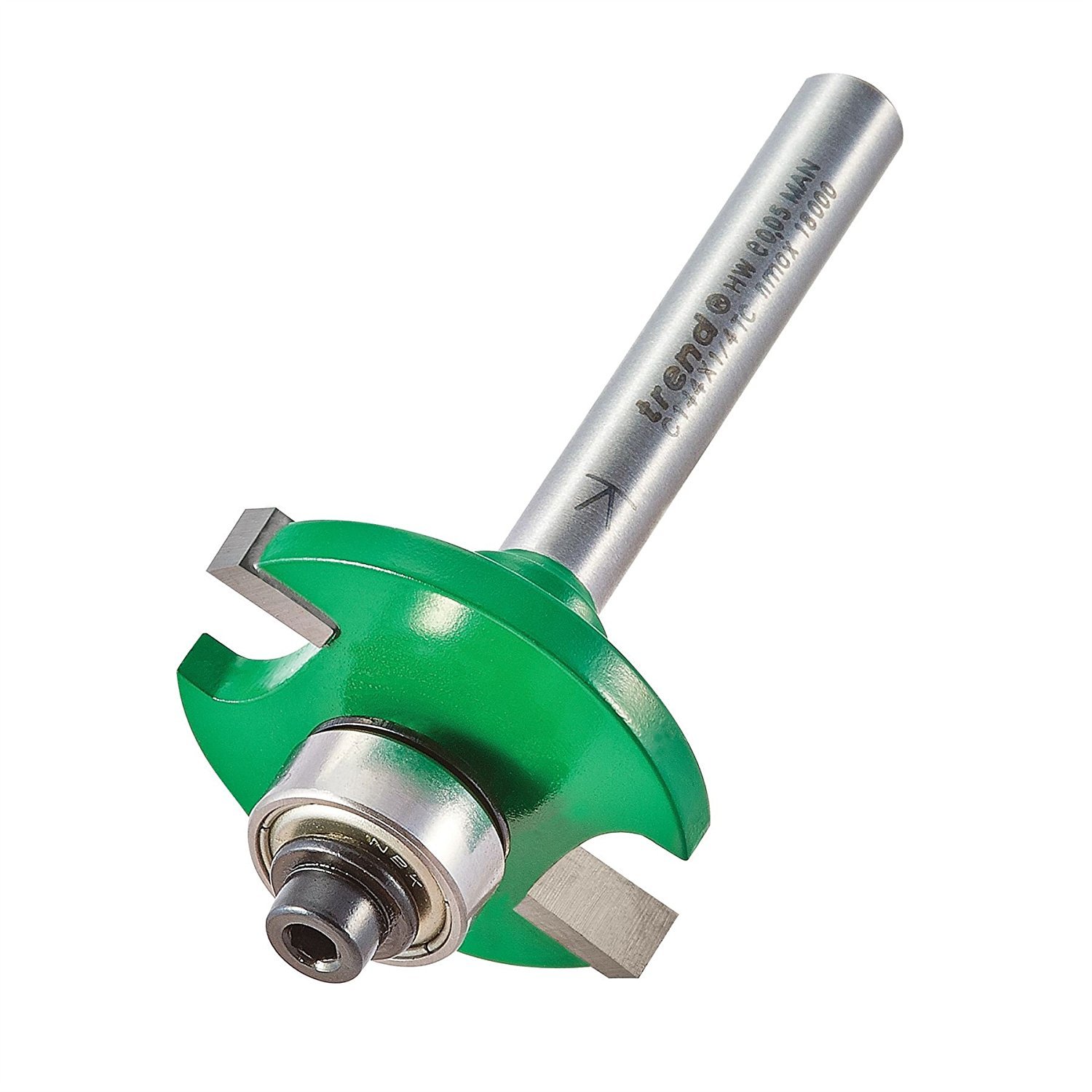 Trend CraftPro Slotting Router Cutter, 1/4 Inch Shank, 4.7mm Cutting Depth, 9.5mm Groove Depth, Tungsten Carbide Tipped, C144X1/4TC