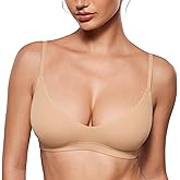 INLYRIC Women's Inbarely Soft Scoop Bralettes No Padding Cami Bras Unlined No Underwire Comfort Sleep Bralette Pullover