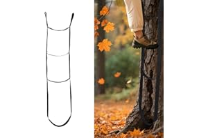 3-Step Hunting Climbing Aider, 5.3ft Lightweight Tree Stand Steps Easy-to-Use Rope Ladder for Outdoor Climbing, Pools, Boats,