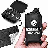 Oceas Outdoor Mylar Emergency Blankets - 4 Pack of
