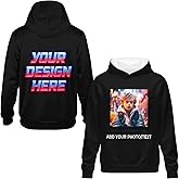 COZYAURA Custom Kids Hoodie Photo Sweatshirts for Boys - Personalized Picture Hooded Pullover Gifts for Teens Youth Multicolor